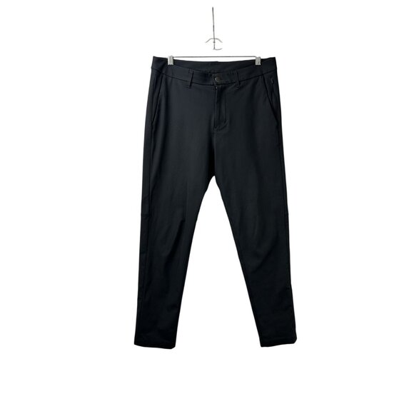 Lululemon Men's 32x29 Gray Charcoal ABC Slim Fit Utilitech Stretch Chino Pants - Picture 8 of 15